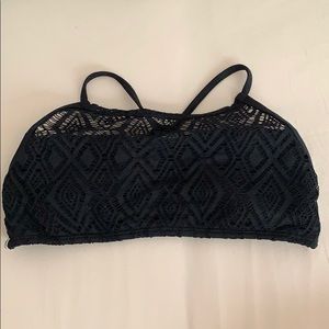 Midori black bikini top